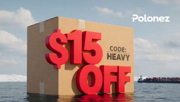 Ship Heavy, Save Big $15 OFF Sea Shipments over 40 lbs